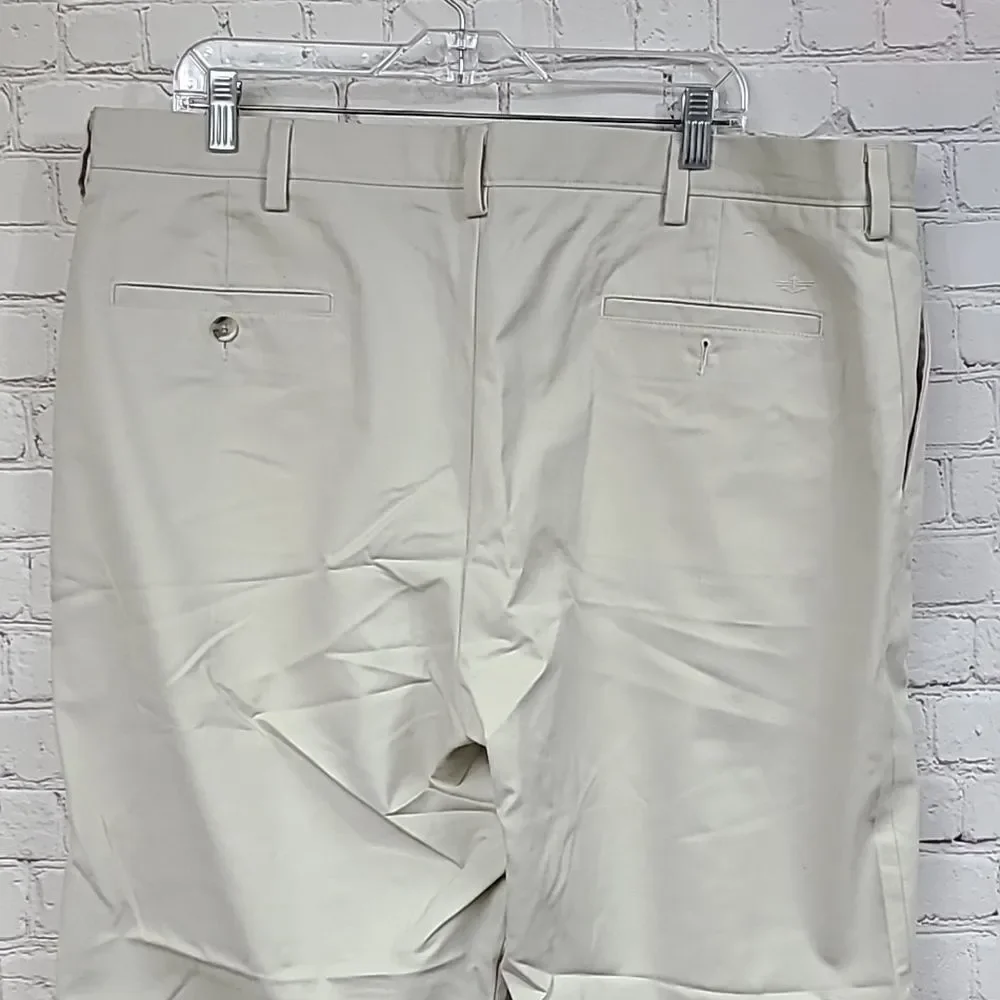 Dockers Easy Khaki Flat Front Pants Classic Fit Chino Uniform Work School Office